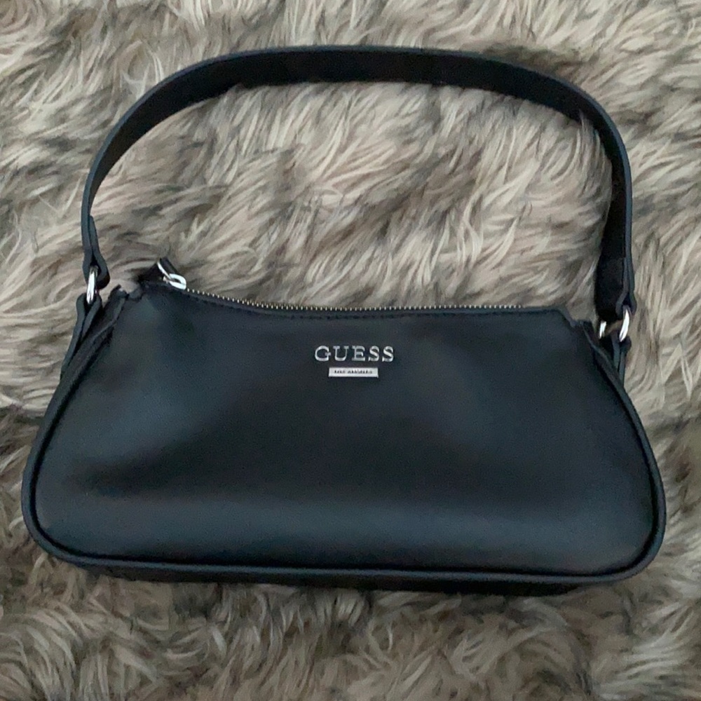 Guess black leather shoulder Bag